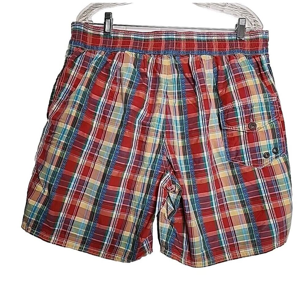 Polo Ralph Lauren Mens Shorts Rope Tie Front Plaid XLarge Preppy, College, beach - Picture 2 of 9